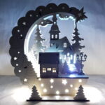 Adorno Nocturno de Luna - Decoración Creativa en Corte Láser para Iluminación Ambiental - Imagen 6