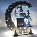 Adorno Nocturno de Luna - Decoración Creativa en Corte Láser para Iluminación Ambiental - Imagen 5