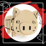 Cajón de Chancho para Corte Láser CNC - Diseño con Compartimiento de Alcancía y Archivos de Corte