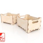 Caja de almacenamiento personalizada para corte láser CNC - Organiza con estilo tus proyectos creativos