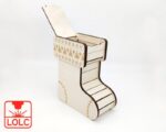 Diseño de Bota Navideña para Corte Láser - Archivos SVG y DXF para Manualidades DIY - Imagen 6