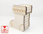 Diseño de Bota Navideña para Corte Láser - Archivos SVG y DXF para Manualidades DIY - Imagen 5
