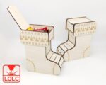 Diseño de Bota Navideña para Corte Láser - Archivos SVG y DXF para Manualidades DIY - Imagen 2