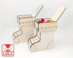 Diseño de Bota Navideña para Corte Láser - Archivos SVG y DXF para Manualidades DIY - Imagen 3