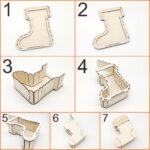 Diseño de Bota Navideña para Corte Láser - Archivos SVG y DXF para Manualidades DIY - Imagen 7