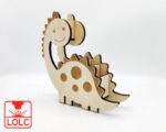Organizador de escritorio de dinosaurio para lápices - Decoración láser única y funcional - Imagen 4