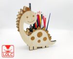 Organizador de escritorio de dinosaurio para lápices - Decoración láser única y funcional - Imagen 6