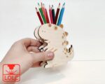Organizador de Dinosaurios para Corte Láser - Archivos Vectoriales SVG y DXF para Manualidades - Imagen 3