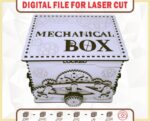 Caja Mecánica de Corte Láser Personalizada - Ideal para Proyectos Creativos