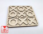 Juego de 3 en Raya para Corte Láser CNC en Madera y Acrílico - Diversión Creativa Asegurada - Imagen 3