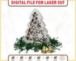 Árbolito Navideño de Corte Láser - Decoración Creativa para Fiestas y Regalos Personalizados