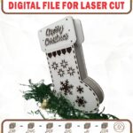 Bota Navideña Personalizable para Decoración Festiva - Regalos Creativos y Originales