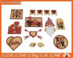Siluetas de Amor y Amistad para Corte Láser y Cricut - Plantillas Creativas y Personalizables