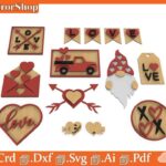 Siluetas de Amor y Amistad para Corte Láser y Cricut - Plantillas Creativas y Personalizables