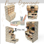 Organizador de Compartimentos Múltiples a Medida - Corte Láser Personalizado para Hogar y Oficina