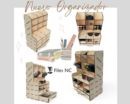 Organizador de Compartimentos Múltiples a Medida - Corte Láser Personalizado para Hogar y Oficina