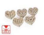 Caja de corazón para corte láser CNC | Diseño decorativo para regalos y eventos - Imagen 3