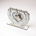 Vector de corte láser para el Día de la Madre - Marco de fotos SVG DXF para Glowforge