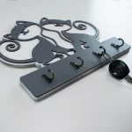 Archivos SVG de Corte Láser de Gatos - Soporte para Llaves | DXF, AI, Glowforge - Imagen 3