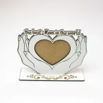 Vector de corte láser para el Día de la Madre - Marco de fotos SVG DXF para Glowforge - Imagen 4