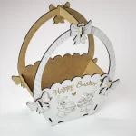 Cesta de Pascua SVG para Glowforge - Archivos para Corte Láser y Decoración Festiva