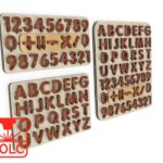 Abecedario y Números para Corte Láser CNC - Plantillas Personalizables para Decoración y Manualidades