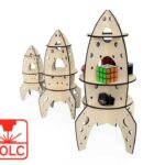 Diseño de Nave y Cohete para Corte Láser - Plantillas Personalizadas para Hobby y Proyectos