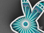 Conejito de Pascua 3D para Corte Láser - Plantilla Decorativa para Manualidades y Regalos Creativos - Imagen 5