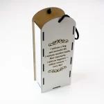 Caja de vino cortada con láser | Diseño personalizado y elegante para regalos únicos - Imagen 3