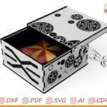 Caja mecánica T2 personalizada con corte láser para proyectos creativos y hobbyistas