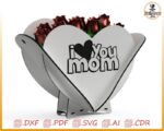 Caja de Corazón para Mamá - Diseño Exclusivo para Corte Láser Personalizado - Imagen 4
