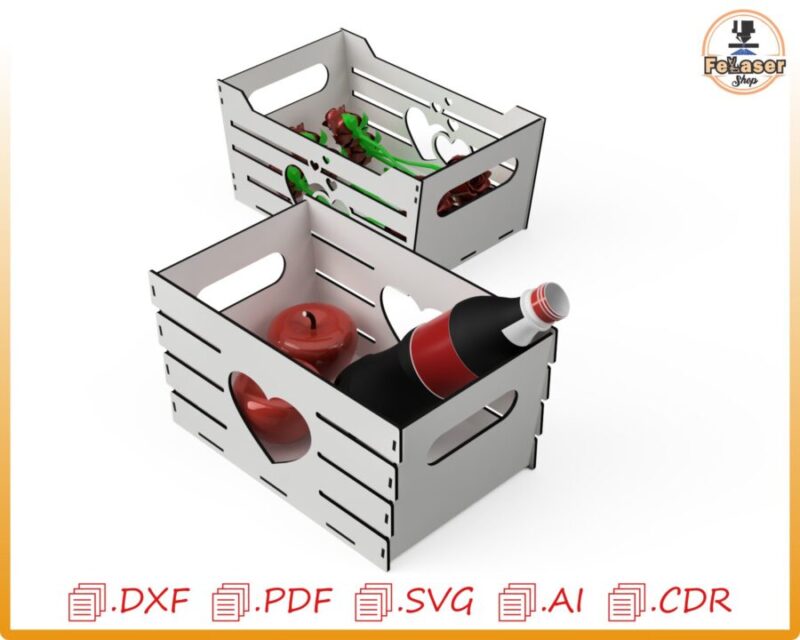 Canastas personalizadas para el Día de la Madre con diseño de corte láser único - Imagen 1