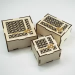 Caja de archivos SVG para corte láser en 3 tamaños - Plantillas personalizables y fáciles de usar