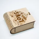 Cajas de corte láser SVG - Paquete de 4 diseños únicos para manualidades y decoración