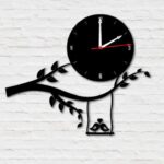 Silueta de reloj para corte láser CNC - plantilla personalizable para manualidades y decoración