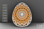 Paquete SVG de Huevos de Pascua 3D en Capas para Corte Láser - Decoración Festiva Creativa - Imagen 5
