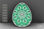 Paquete SVG de Huevos de Pascua 3D en Capas para Corte Láser - Decoración Festiva Creativa - Imagen 3