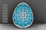 Paquete SVG de Huevos de Pascua 3D en Capas para Corte Láser - Decoración Festiva Creativa - Imagen 2