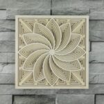 Mándala Floral para Corte Láser - Diseño Personalizado para Proyectos Creativos