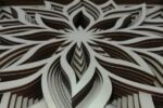 Mándala de flor multicapa decorativo para corte láser | Arte y diseño para decoración interior - Imagen 4