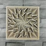 Flor de Corte Láser para Decoración en Capas | Arte y Manualidades Personalizadas