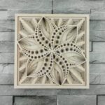 Estrella Multicapa de Flores para Corte Láser - Plantilla Decorativa Personalizable