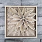 Mándala Floral Multicapa para Corte Láser - Diseño Personalizado y Creativo