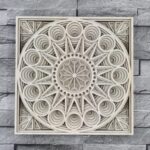Mándala en capas de estrella para corte láser personalizado y decoración artística