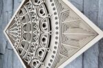 Mándala Decorativo para Corte Láser - Diseño Personalizado para Artesanía y Decoración - Imagen 4