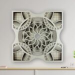 Mándala Floral Multicapas para Corte Láser - Diseño Creativo para Decoración y Manualidades