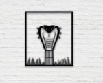 Cuadro Decorativo de Guitarra para Corte Láser - Arte Personalizado para Musicos - Imagen 2