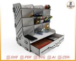 Organizador de Escritorio T2 para Corte Láser - Diseño Personalizable y Funcional - Imagen 2