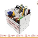 Organizador de Hojas para Escritorio - Diseño Moderno y Personalizado en Corte Láser