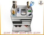 Organizador de Escritorio con Compartimentos – Diseño Personalizado para Corte Láser - Imagen 3